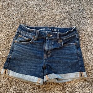 American Eagle Outfitters Dark Blue Jean Shorts